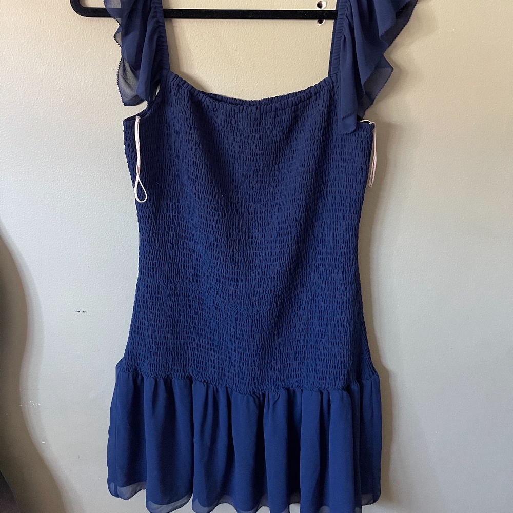 *NEW* Navy Aritzia Wilfred ELDORADO DRESS